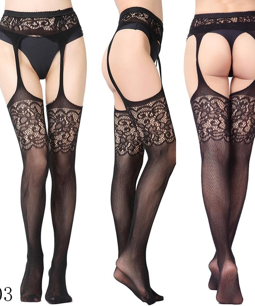 Fall & Holiday Glamour: High Waist Suspender Garter Tights & Pantyhose Collection – Fishnet, Lace & Beyond
