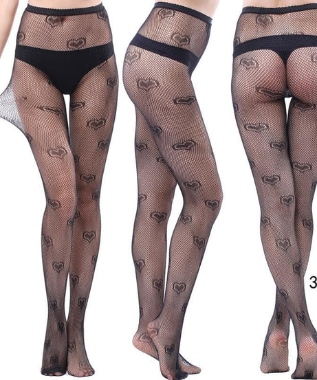 Fall & Holiday Glam: High-Waist Patterned & Fishnet Tights Collection - 12 Chic Styles