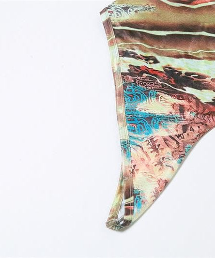 Fall Chic: Abstract One-Shoulder Asymmetric Top - Your Modern Style Statement