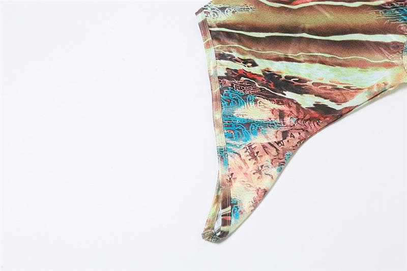 Fall Chic: Abstract One-Shoulder Asymmetric Top - Your Modern Style Statement