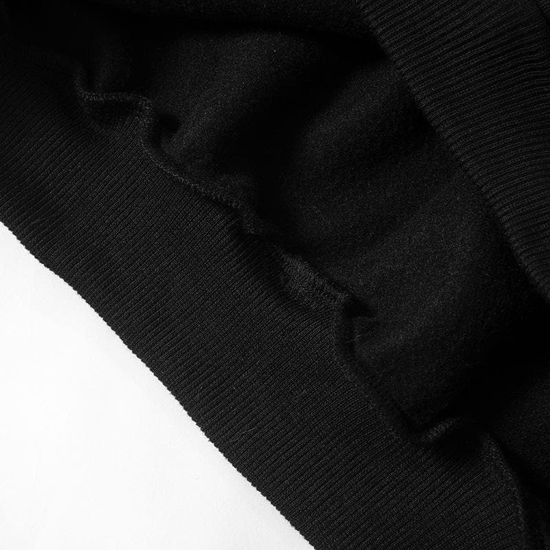 Spooky Chic Rhinestone Rib Cage Heart Hoodie - Cozy Oversized Fall & Halloween Fashion