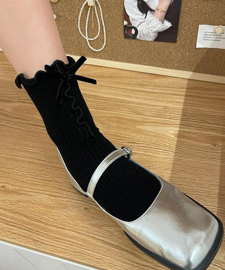 Enchanting Ruffle & Bow Ankle Socks – Fall's Chicest Style Statement