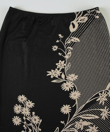 Midnight Bloom & Dot Maxi Skirt – Fall's Must-Have Bohemian Chic for American Women