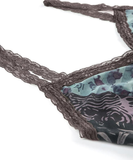 Enchanting Patchwork Mesh Maxi Slip Dress | Velvet, Lace & Fall Grunge Chic