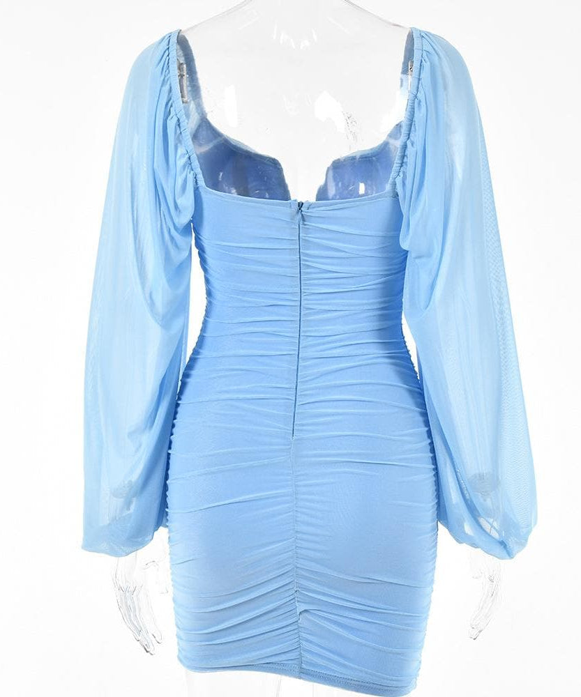 Stunning Mauve Off-Shoulder Ruched Mini Dress - Your Fall Party & Holiday Glam Go-To!