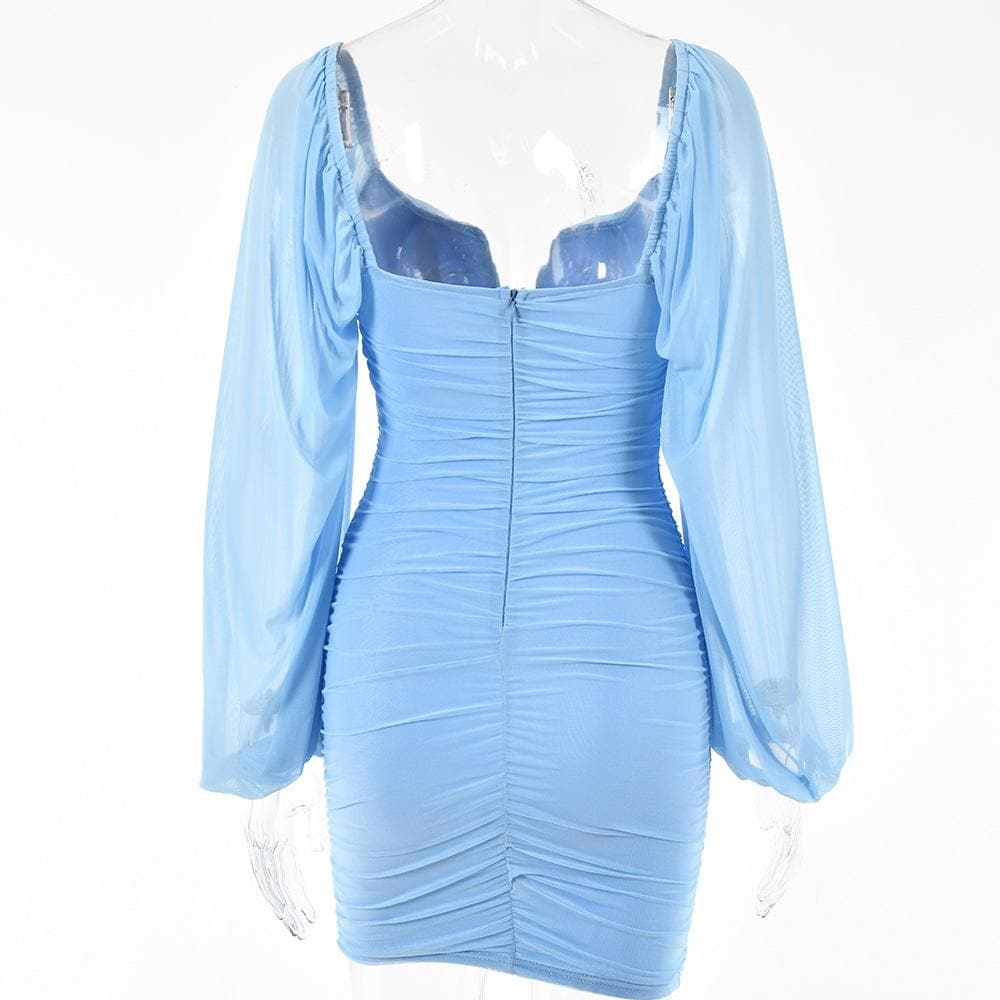 Stunning Mauve Off-Shoulder Ruched Mini Dress - Your Fall Party & Holiday Glam Go-To!