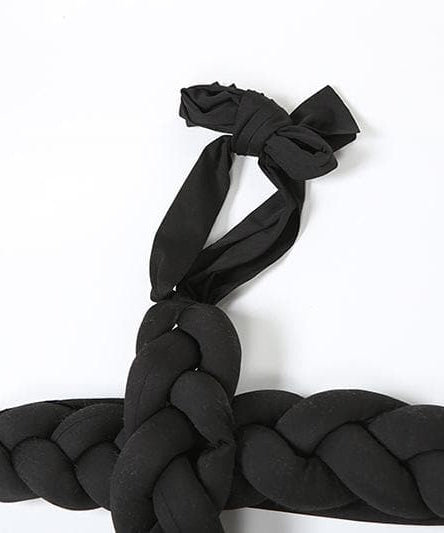 Iconic Seraphina Black Braided Halter Maxi Gown: Your Showstopping Statement for Fall & Holiday Galas