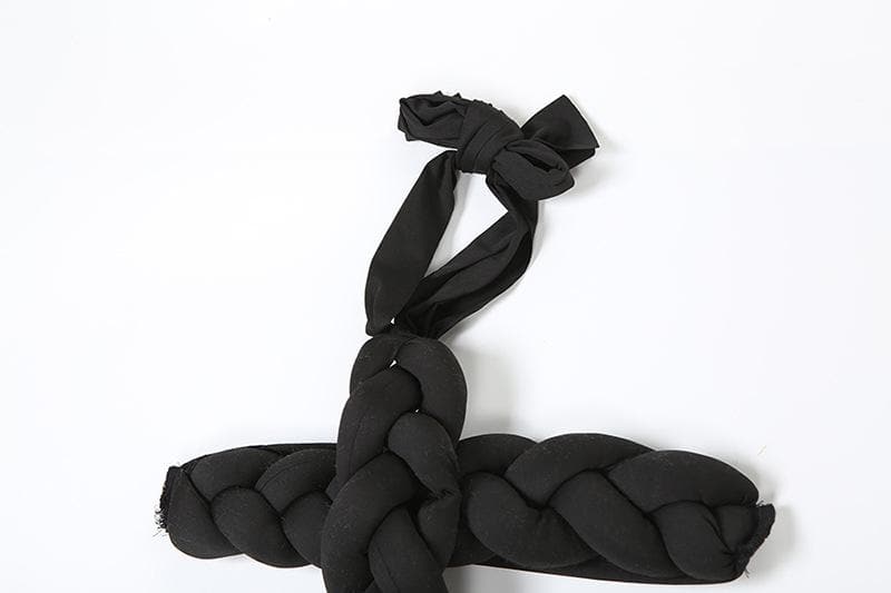 Iconic Seraphina Black Braided Halter Maxi Gown: Your Showstopping Statement for Fall & Holiday Galas