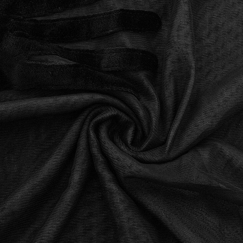 Mysterious Embrace Sheer Mesh Long Sleeve Top - Edgy Fall Fashion for Women