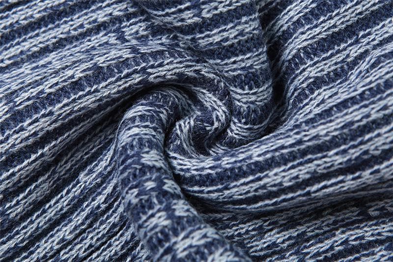 Effortless Chic Striped Knit Halter Top & Lounge Pants Set - Fall Comfort Must-Have