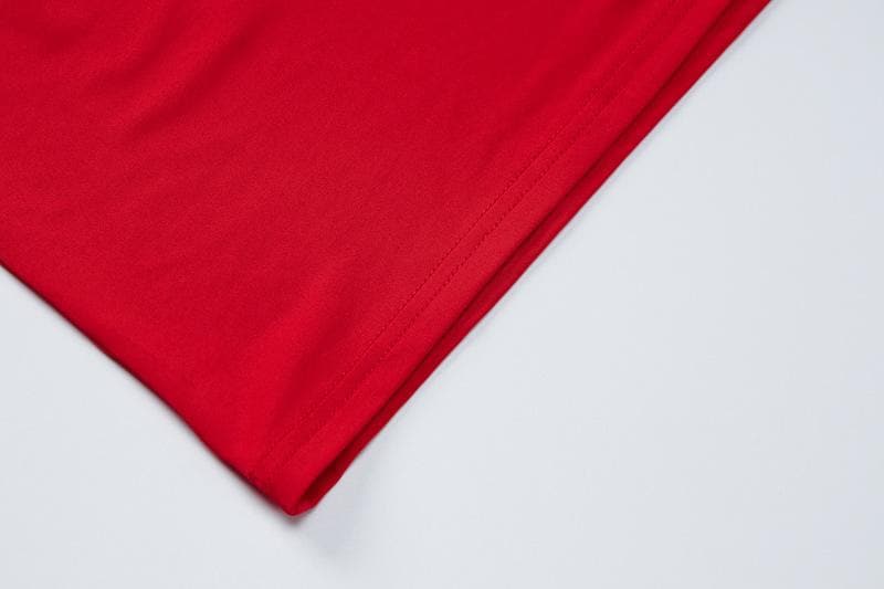 Chic Red Ruched Cross-Back Cami Jumpsuit - Effortless Wide Leg Style for Fall & Holiday