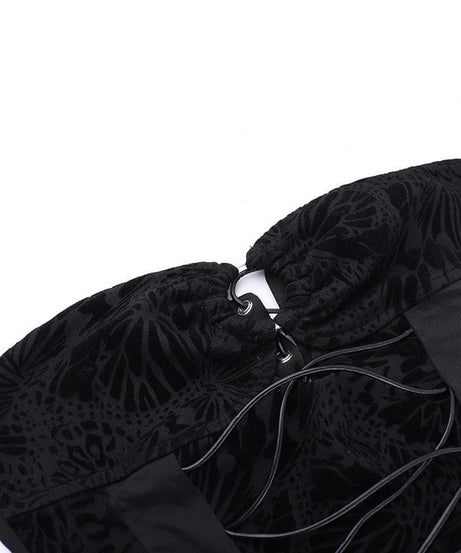 Velvet O-Ring Corset & Cut-Out Pant Set: Your Edgy Fall & Holiday Night Out Look