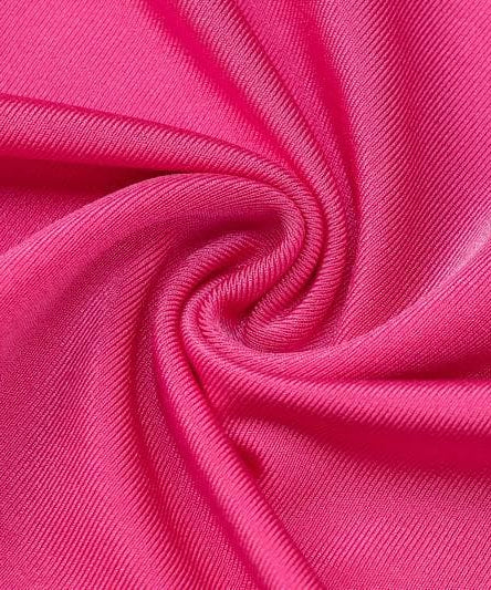 Showstopping Hot Pink High-Neck Bodycon Mini Dress with Attached Gloves – Fall & Holiday Party Ready