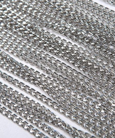 Dazzling Silver Chainmail Halter Top - Edgy Party, Halloween & NYE Statement Crop