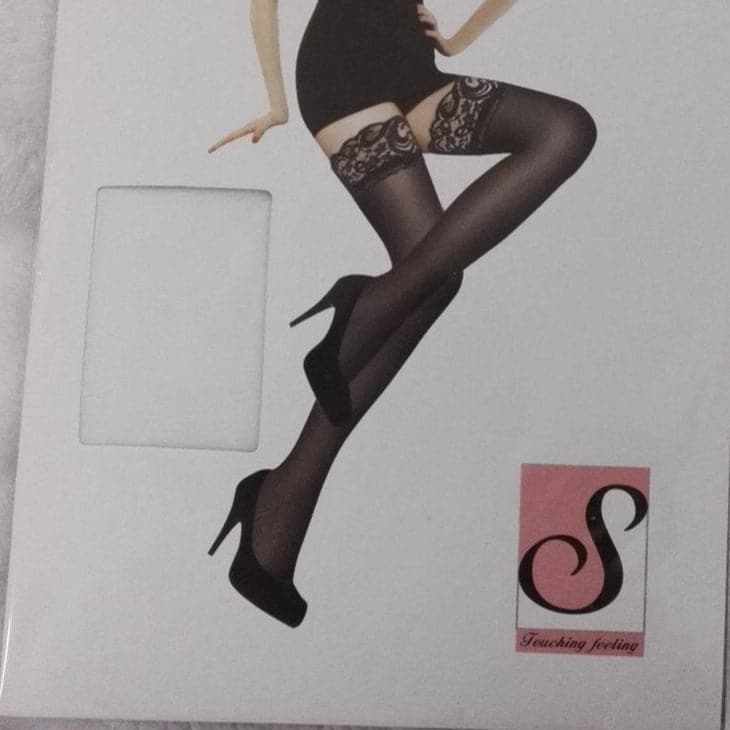 Sultry Black Lace Thigh High Stockings - Perfect for Fall & Holiday Glam
