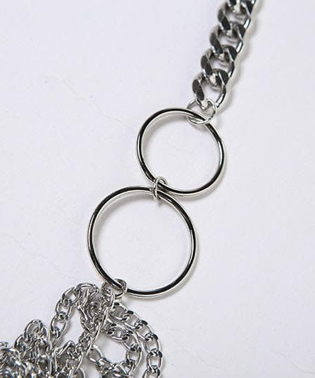 Dazzling Silver Chainmail Halter Top - Edgy Party, Halloween & NYE Statement Crop