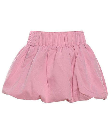 Flirty Pink Bubble Mini Skirt: High-Rise Ruched Style for Fall Fun & Party Nights