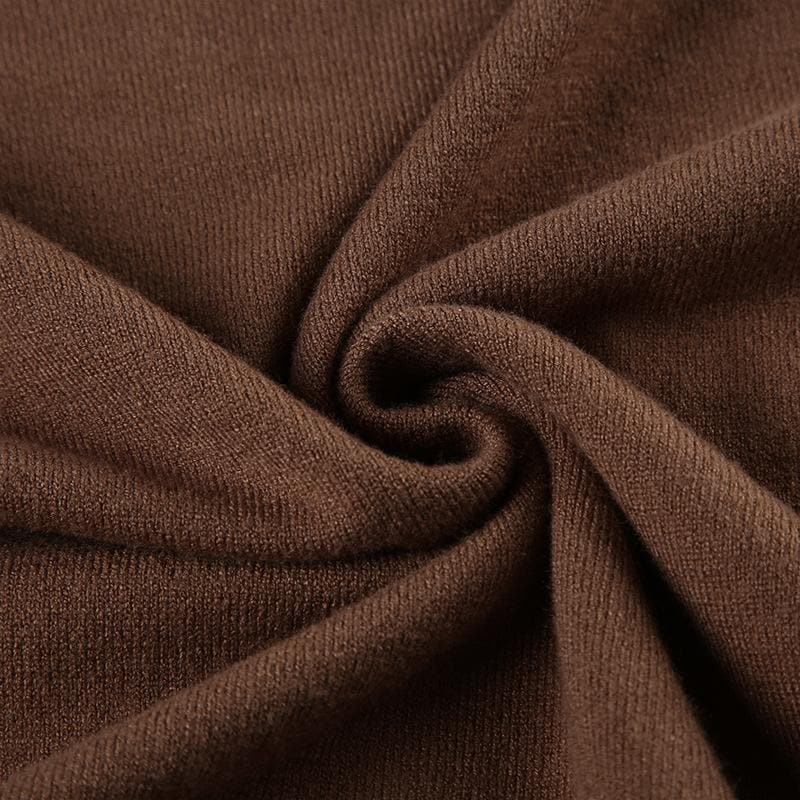 Cozy Mocha Knit Cropped Sweater – Your Chic Fall & Winter Essential
