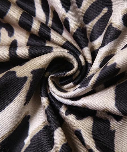 Fall Rendezvous: Luxe Leopard Ruffle Halter Maxi Dress – Your Head-Turning Style Statement