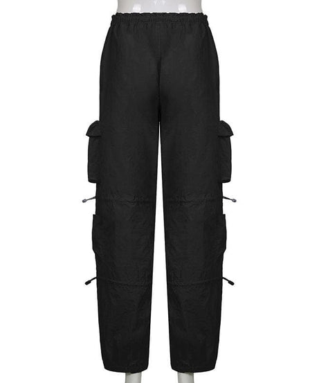 Effortless Fall Vibe: Women's Y2K Baggy Cargo Pants | Low Rise Streetwear Utility Trousers
