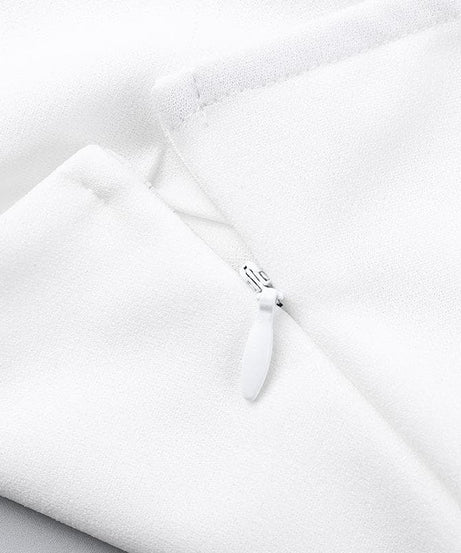 Chic White Strapless Pleated Mini Dress | Effortless Fall Getaway & Party Style