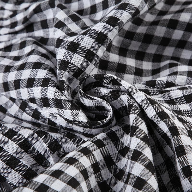 Sweet & Cozy Red Gingham Ruffle Lounge Shorts with Bow - Effortless Fall Comfort