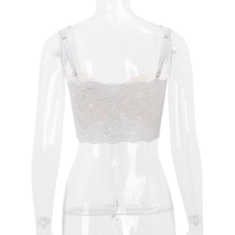 Chic Coquette Lace Bow-Knot Crop Cami Top - Fall Fashion Must-Have