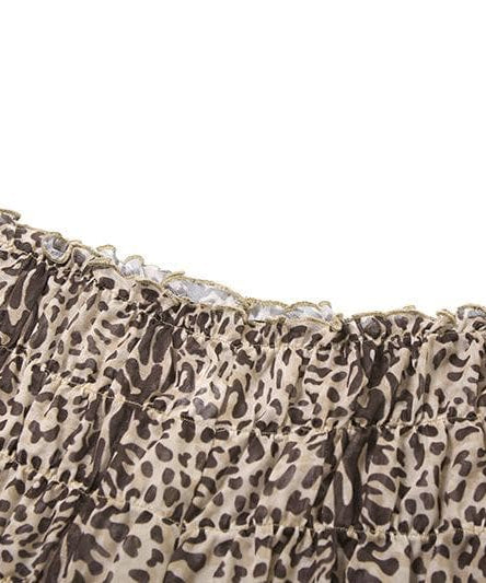Wild Heart Leopard Ruffle Crop Top & Shorts Set - Your Warm-Weather Getaway
