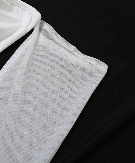 The Ultimate Statement: White O-Ring Cut-Out Maxi Dress with Elegant Long Sleeves – Holiday Galas & NYE Ready