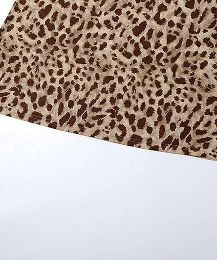 Autumn Allure: Leopard Print Cowl Neck Cami Maxi Dress - Your Fall & Holiday Statement