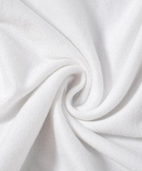 Chic & Cozy White Off-Shoulder Ruched Long Sleeve Top – Your Essential Fall Style