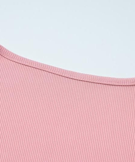 Blush Pink U-Neck Crop Top & Flared Pants Set: Cozy Chic for Fall Comfort & Athleisure