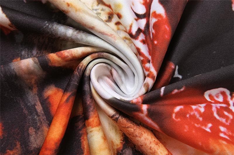 Artistic Renaissance Print Long Sleeve Maxi Dress - Fall Statement Style