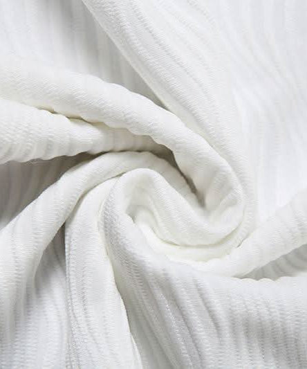 Chic White Ribbed Off-Shoulder Maxi Dress | Fall & Holiday Season Staple