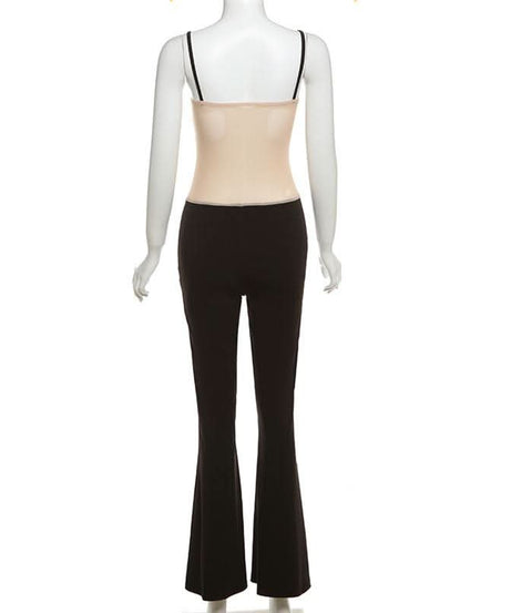 The Dazzling Illusion Mesh Corset Jumpsuit – Your Go-To for Fall & Holiday Parties