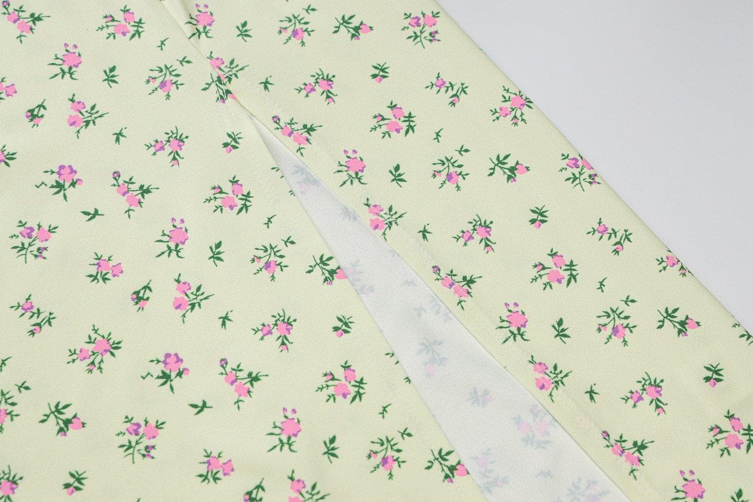 Romantic Blue Floral Midi Slip Dress with Slit - Sweetheart Neck, Perfect for Fall Dates & Resort Getaways