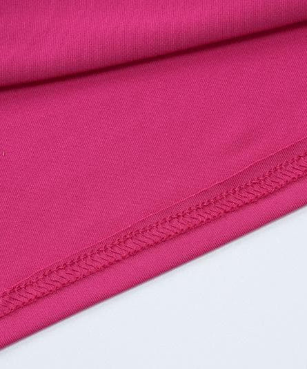 Glamorous Fuchsia Criss-Cross Back High Slit Maxi Dress - Holiday Party & Event Gown