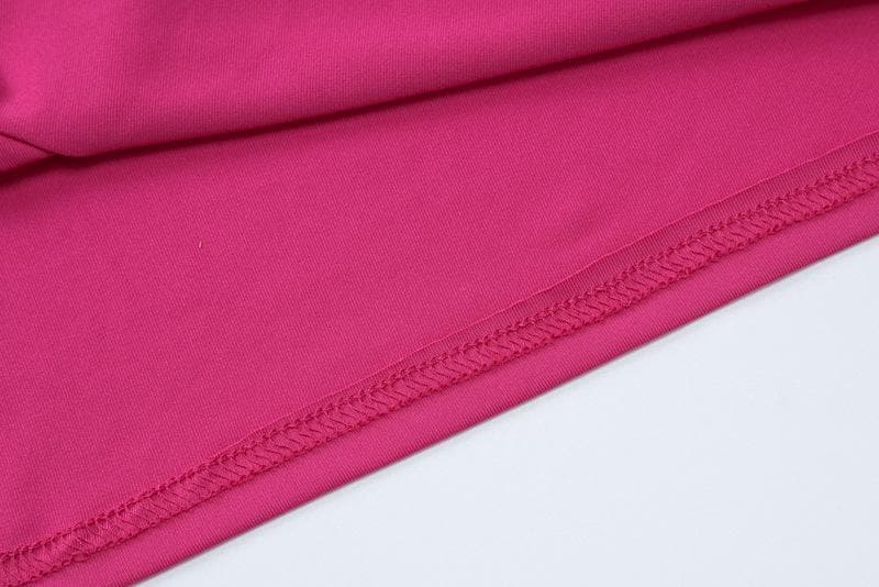 Glamorous Fuchsia Criss-Cross Back High Slit Maxi Dress - Holiday Party & Event Gown