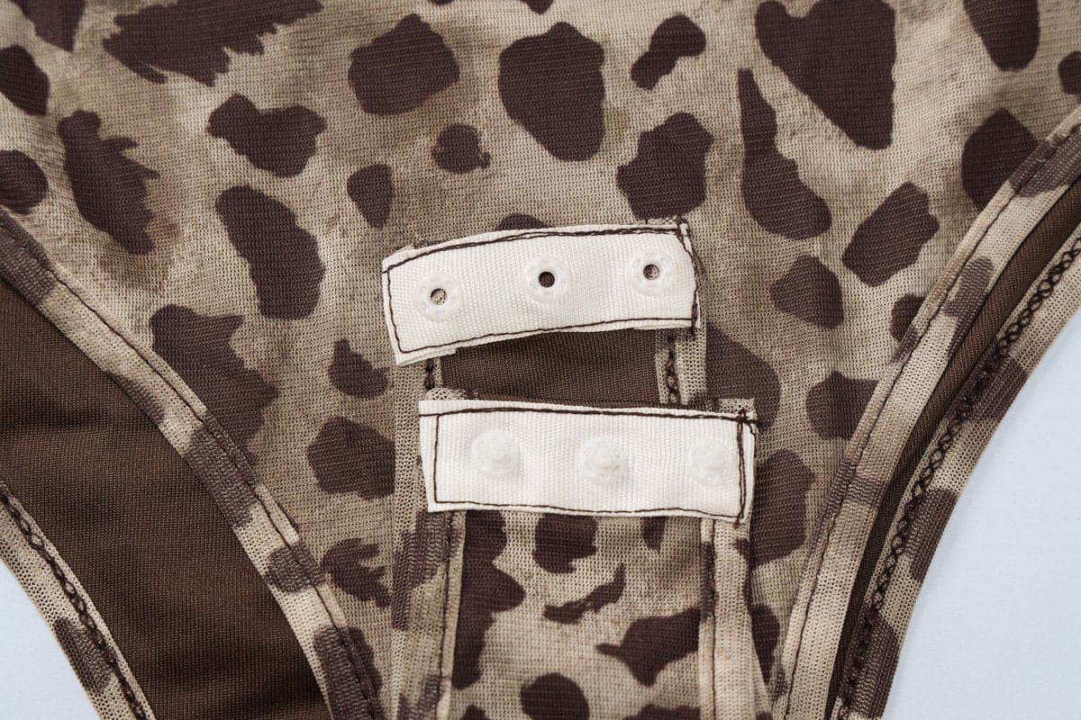 Fierce & Chic: Asymmetrical Leopard Print Ruched Bodysuit - Your Fall Party & Night Out Statement