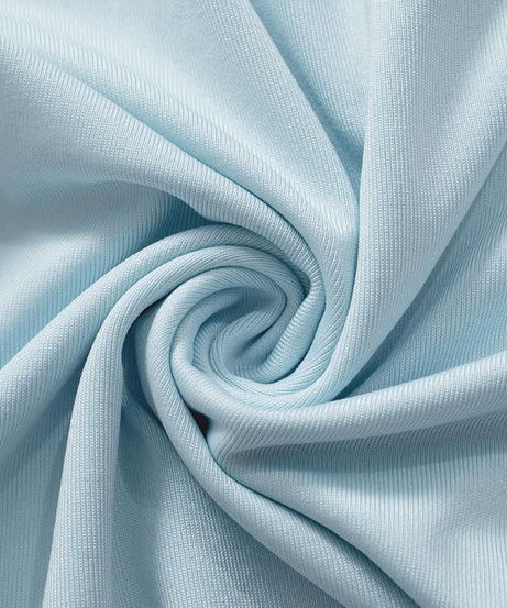 Effortless Fall Chic: Sky Blue Shimmer High-Rise Legging & Short Sleeve Top Athleisure Set