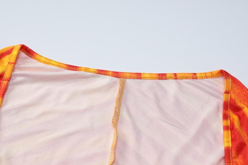 Vibrant Sunset Stripe Long Sleeve Maxi Dress - Fall Statement Style