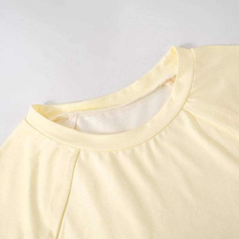 Whimsical Dancing Rats Graphic Crop Top - Unique Fall Fashion for Her