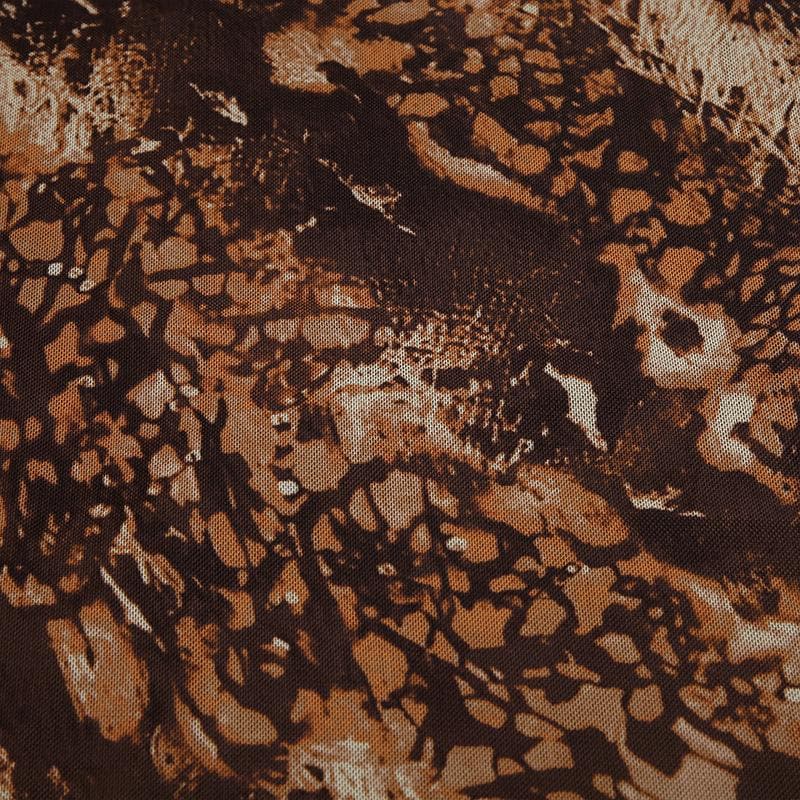 Chic Autumn Animal Print Asymmetrical Maxi Cami Dress - Effortless Fall Style