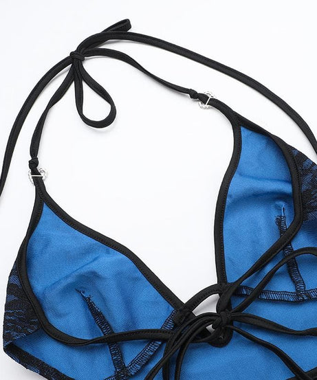 Midnight Blue Lace Halter Maxi Dress with Sassy Slit & Cut-Outs – Your Fall & Holiday Event Staple