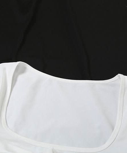 Autumn Glam: Chic White Long Sleeve Ruched Mini Dress - Knot Front & Ruffle Details