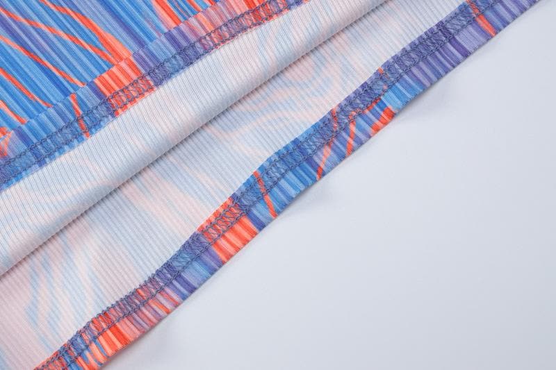 Vibrant Abstract Print Cowl Neck Maxi Dress - Backless Glam for Fall Events & Vacation Getaways