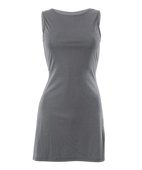 Effortless Fall Chic: Versatile Sleeveless Bodycon Mini Dress for Layering