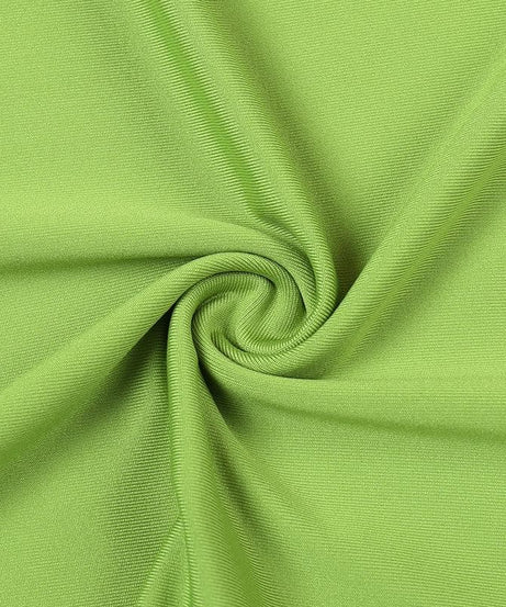 Vibrant Lime Green Ruched Cut-Out Midi Dress with High Slit | Fall Party & Vacation Ready