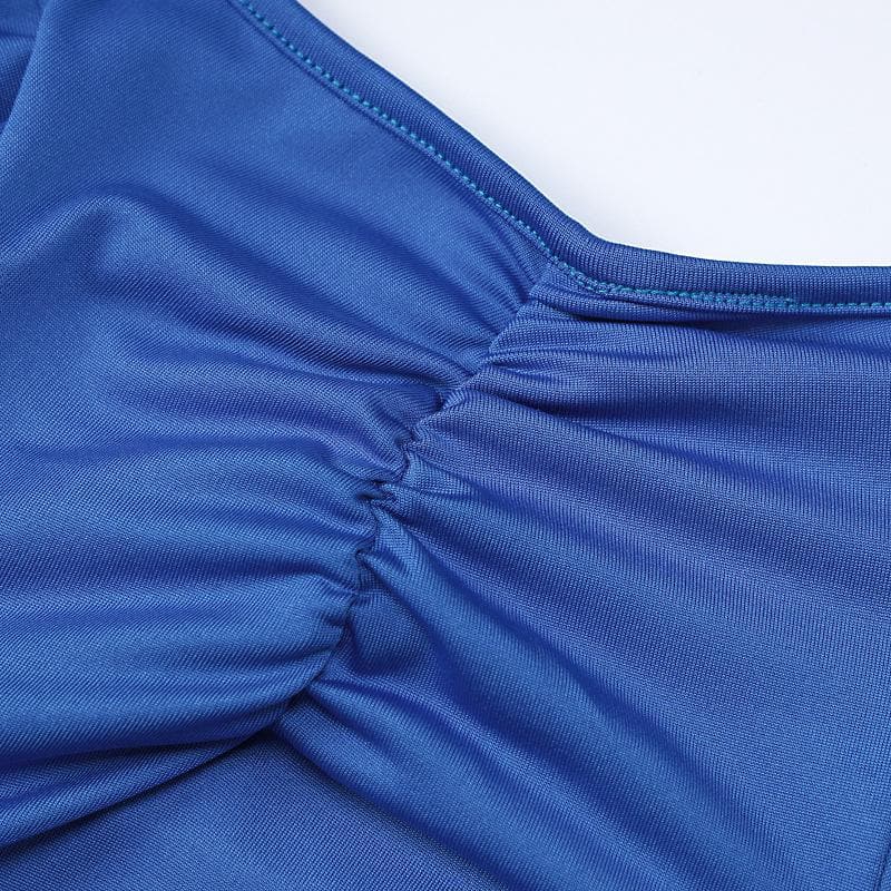 Electrifying Royal Blue Strapless Cutout Mini Dress - Holiday Party & Resort Getaway Ready