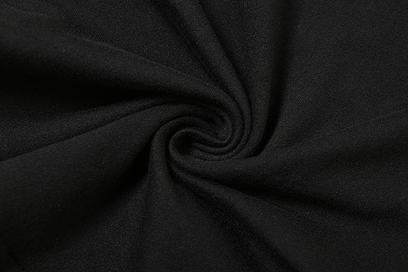 Fall Ready: Chic Black Square Neck Backless Flared Jumpsuit